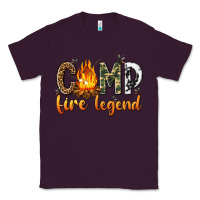 Plum camp fire legend with fire Classic Tee - texasbilliewilder