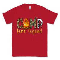 Red camp fire legend with fire Classic Tee - texasbilliewilder