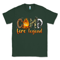 Sports Green camp fire legend with fire Classic Tee - texasbilliewilder