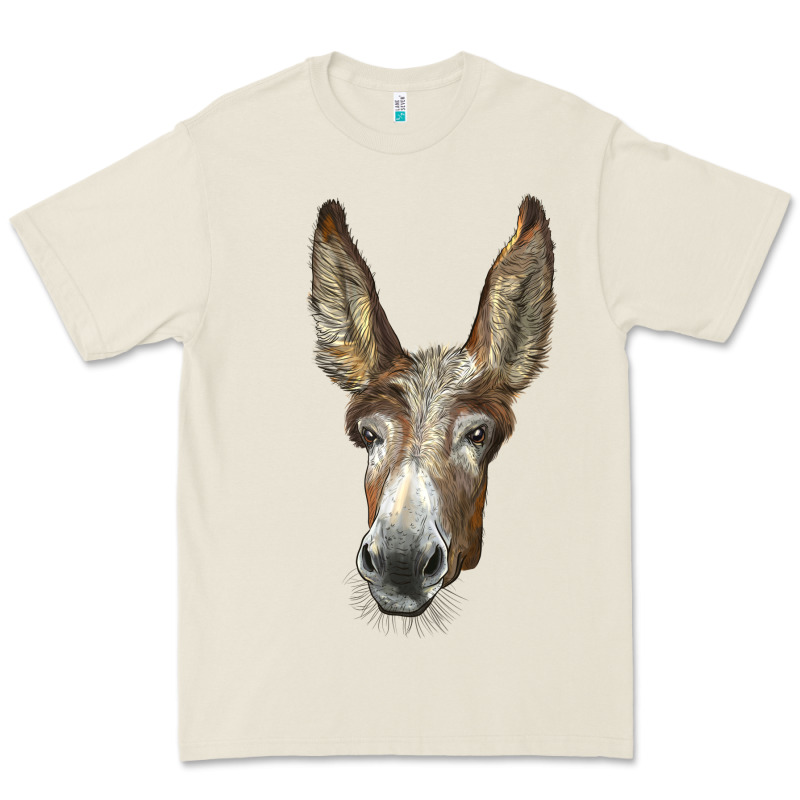 American Mammoth Jackstock Donkey  Face Premium Tee by LillyAllenDesigns | Teevron