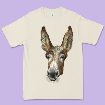 American Mammoth Jackstock Donkey  Face Premium Tee Designed By Lillyallendesigns
