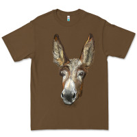 Cacao american mammoth jackstock donkey  face Premium Tee - LillyAllenDesigns