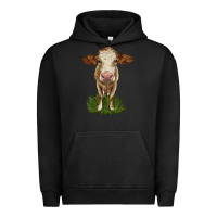 Pigment Black simmental heifer Urban Hoodie - LillyAllenDesigns