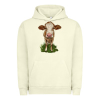 Pigment Pistachio simmental heifer Urban Hoodie - LillyAllenDesigns