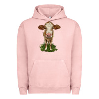 Pigment Salmon simmental heifer Urban Hoodie - LillyAllenDesigns