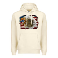 Sandshell American Flag Eagle Premium Hoodie - LillyAllenDesigns