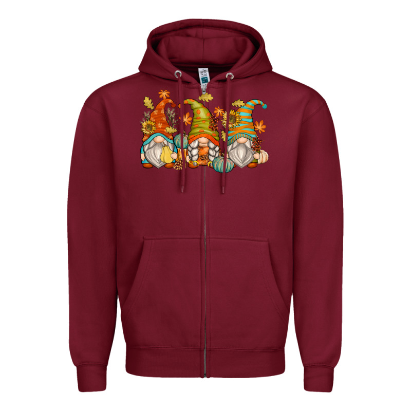 Fall Gnomes Zipper Hoodie by Zillion Design Studio | Teevron