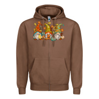 Chestnut fall gnomes Zipper Hoodie - Zillion Design Studio
