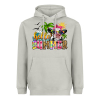 Moon Dust hello summer cow Heavyweight Hoodie - Zillion Design Studio