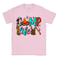 Bubblegum Pink camp life Classic Tee - texasbilliewilder