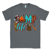 Charcoal Heather camp life Classic Tee - texasbilliewilder