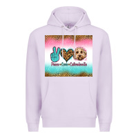 Lilac peace love labradoodle Premium Hoodie - Jasminsmagicworld