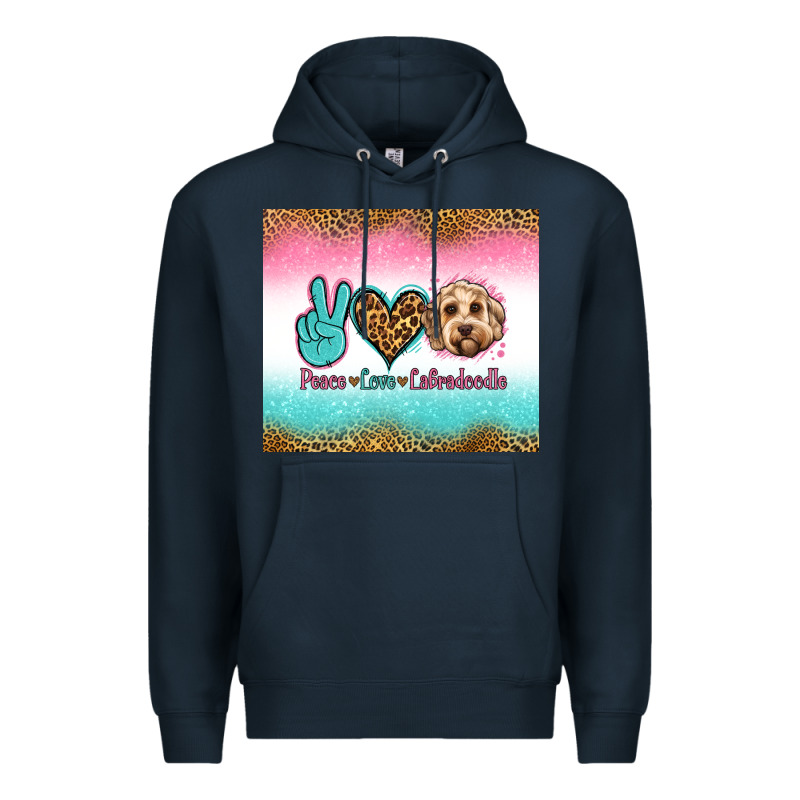 Peace Love Labradoodle Premium Hoodie by Jasminsmagicworld | Teevron