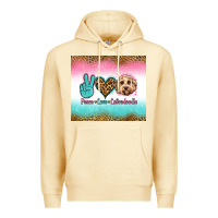 Pina Colada peace love labradoodle Premium Hoodie - Jasminsmagicworld