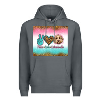 Rock peace love labradoodle Premium Hoodie - Jasminsmagicworld