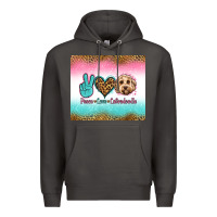 Smoke peace love labradoodle Premium Hoodie - Jasminsmagicworld