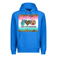True Royal peace love labradoodle Premium Hoodie - Jasminsmagicworld