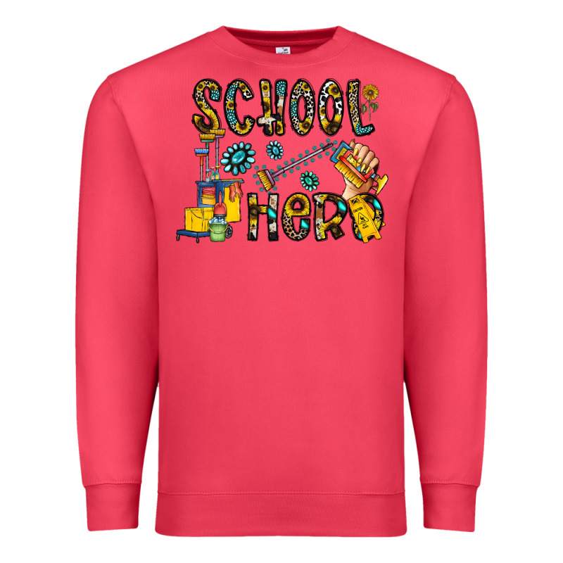 School Hero Premium Sweatshirt by CowhideDigitalArt | Teevron
