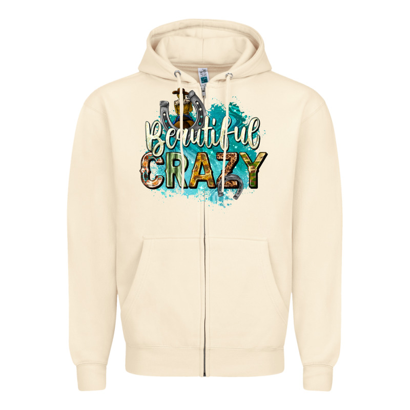 Beautiful Crazy Zipper Hoodie by texasbilliewilder | Teevron