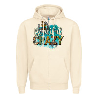 Sandshell beautiful crazy Zipper Hoodie - texasbilliewilder