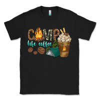 Black camp life coffee with coffee cup Classic Tee - texasbilliewilder