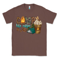 Chestnut camp life coffee with coffee cup Classic Tee - texasbilliewilder