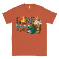 Copper camp life coffee with coffee cup Classic Tee - texasbilliewilder