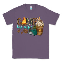 Lavender camp life coffee with coffee cup Classic Tee - texasbilliewilder