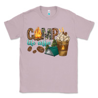 Lilac camp life coffee with coffee cup Classic Tee - texasbilliewilder