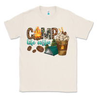Natural camp life coffee with coffee cup Classic Tee - texasbilliewilder