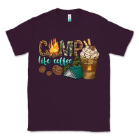 Plum camp life coffee with coffee cup Classic Tee - texasbilliewilder
