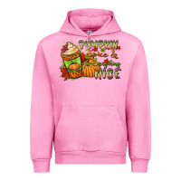 Fuchsia Pink Pumpkin spice everything nice Urban Hoodie - NancyCooperArtShop