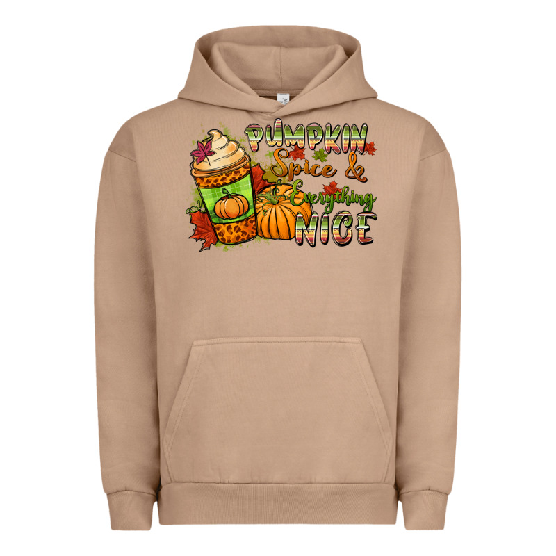 Pumpkin Spice Everything Nice Urban Hoodie by NancyCooperArtShop | Teevron