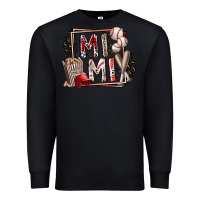 Black mimi baseball Premium Sweatshirt - RacoonDesign