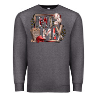 Charcoal Heather mimi baseball Premium Sweatshirt - RacoonDesign