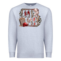 Heather Grey mimi baseball Premium Sweatshirt - RacoonDesign