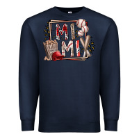 Navy mimi baseball Premium Sweatshirt - RacoonDesign