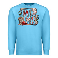 Ocean Blue mimi baseball Premium Sweatshirt - RacoonDesign