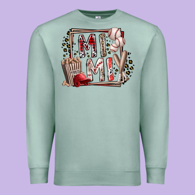 Mimi Baseball Premium Sweatshirt Designed By Racoondesign