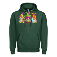 Sports Green summer gnomes Zipper Hoodie - Zillion Design Studio