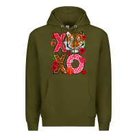 Xoxo With Tiger Premium Hoodie | Teevron