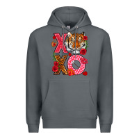 Rock xoxo with tiger Premium Hoodie - NancyCooperArtShop