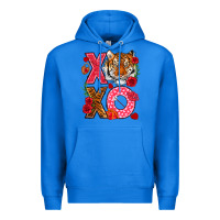 True Royal xoxo with tiger Premium Hoodie - NancyCooperArtShop