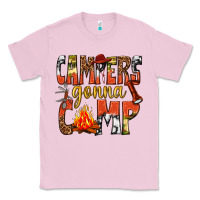 Bubblegum Pink campers gonna camp western Classic Tee - texasbilliewilder