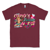 Burgundy cupid's favorite nurse Classic Tee - FaDigitalArtStudio