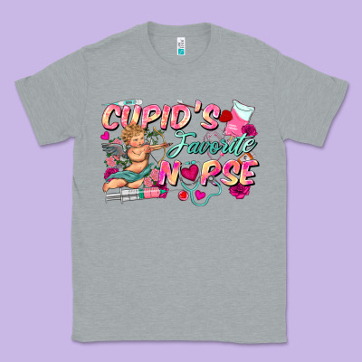 Cupid's Favorite Nurse Classic Tee Designed By Fadigitalartstudio