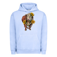 Pigment Grape Ice hereford bull rope and sunflowers Urban Hoodie - LillyAllenDesigns