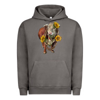 Pigment Tornado hereford bull rope and sunflowers Urban Hoodie - LillyAllenDesigns