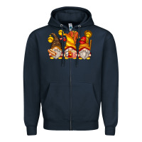 Navy softball gnomes Zipper Hoodie - Zillion Design Studio
