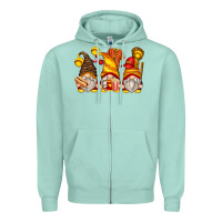 Seafoam softball gnomes Zipper Hoodie - Zillion Design Studio
